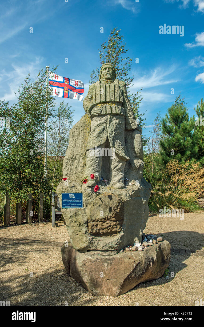 The RNLI memorial at the National Memorial Arboretum Alrewas, Staffordshire Stock Photo