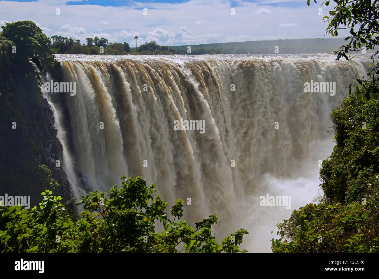 Western Cataract Viictoria Falls Zimbabwe Stock Photo