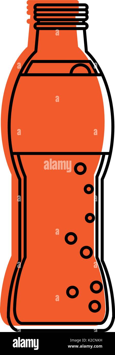 soda bottle icon image vector illustration design orange color Stock ...