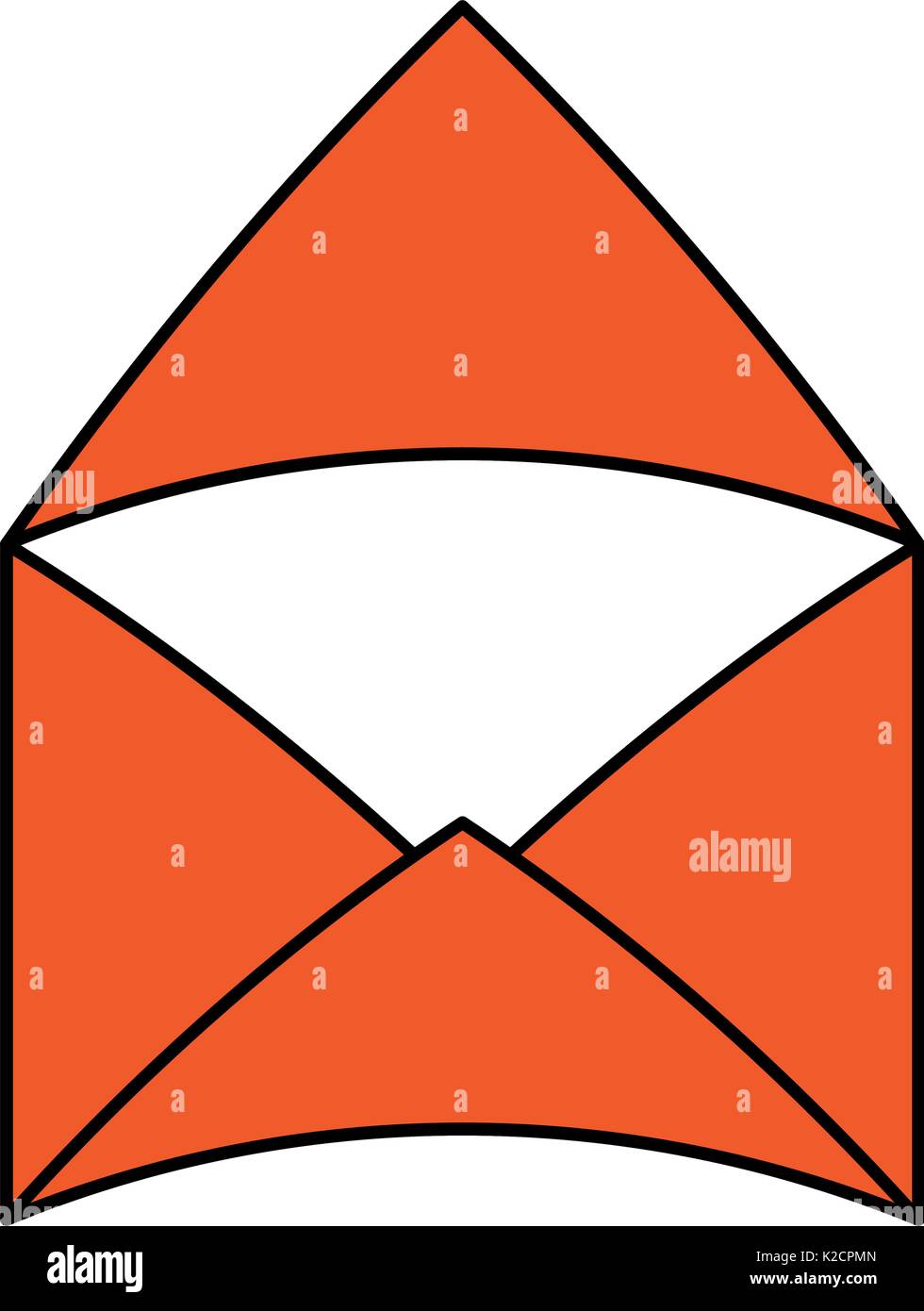 open message envelope icon image vector illustration design Stock ...