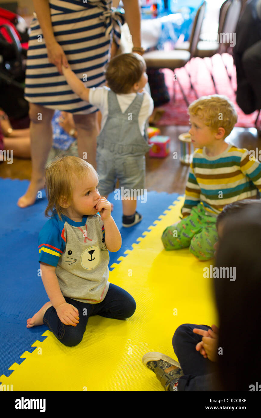 Baby sensory class Stock Photo Alamy