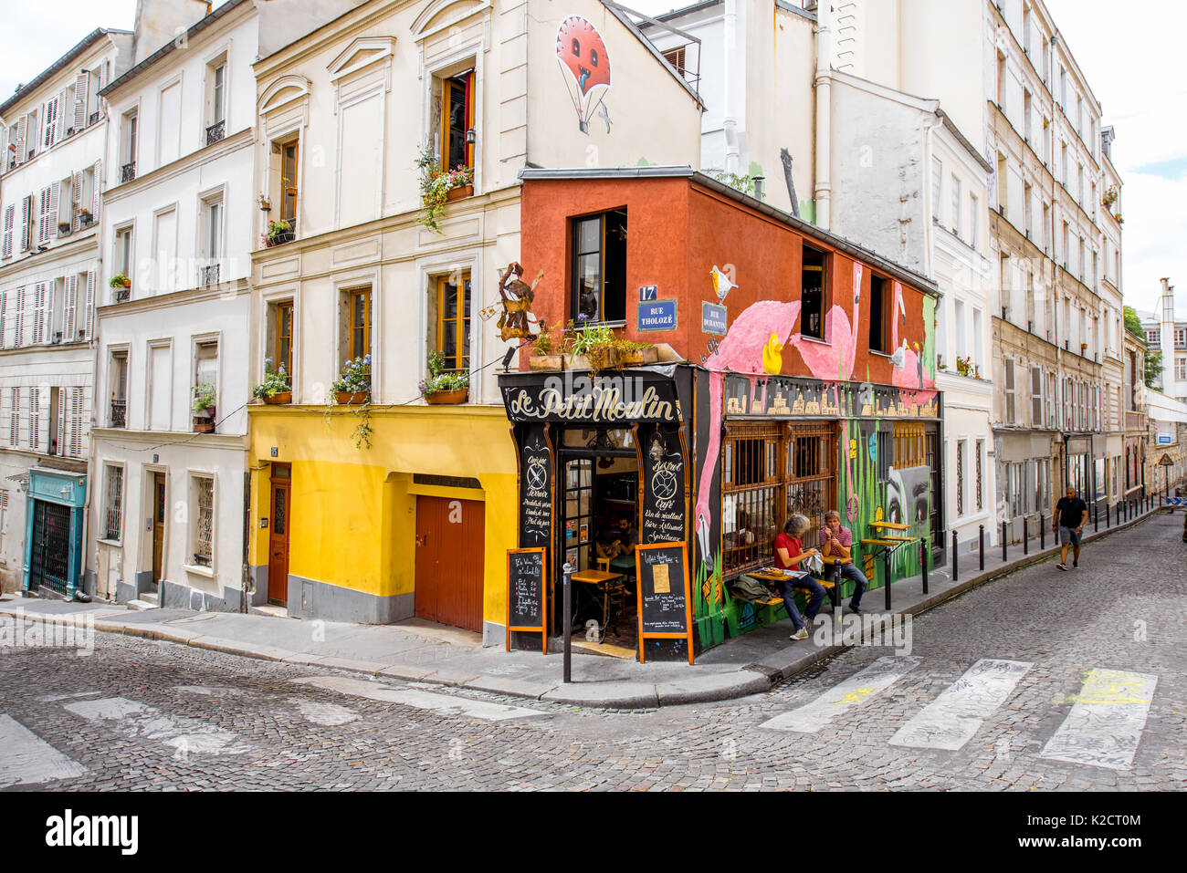 Street View In Paris Stock Photo Alamy