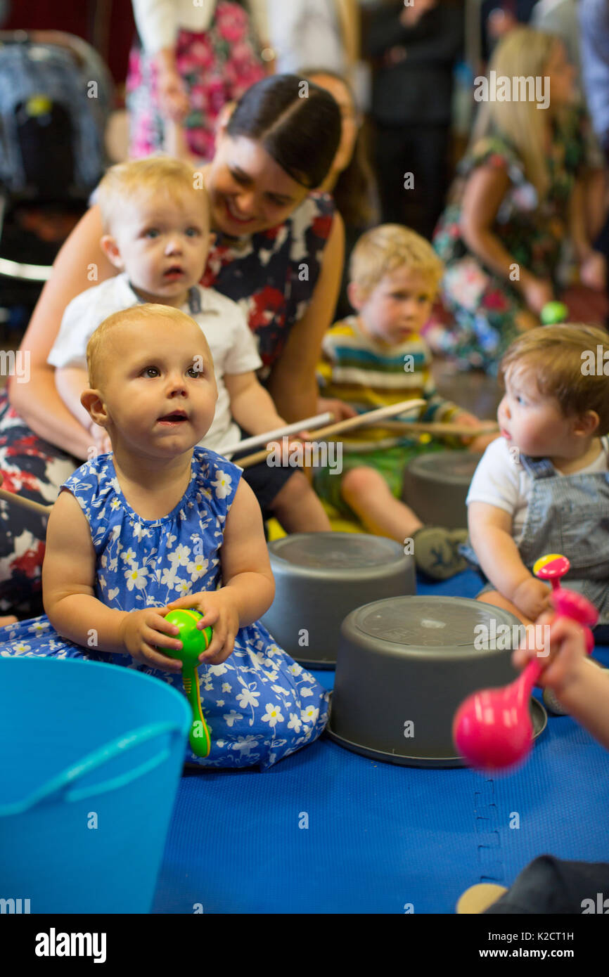 Baby sensory class Stock Photo Alamy