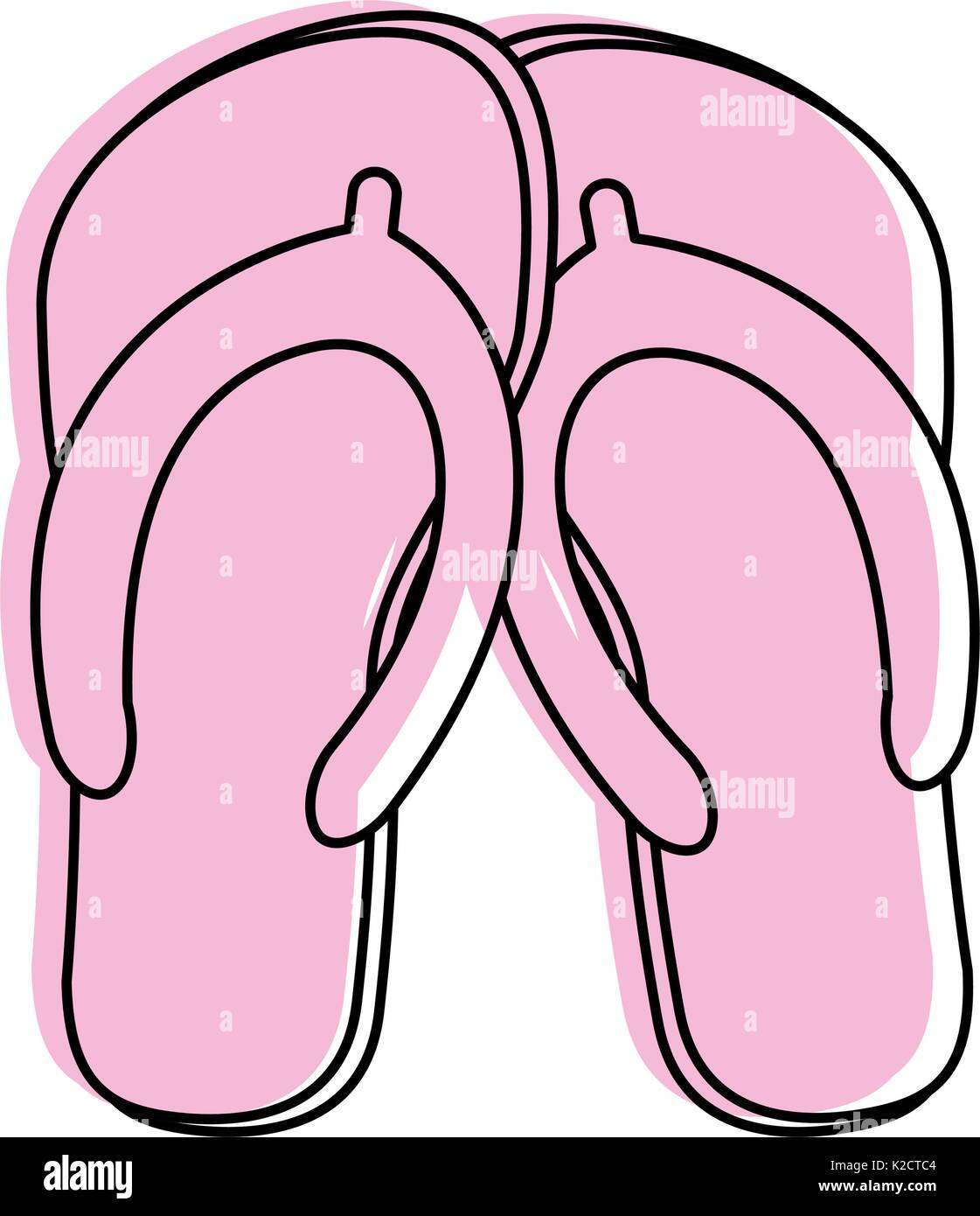 flip flop sandals icon image Stock Vector Image & Art - Alamy
