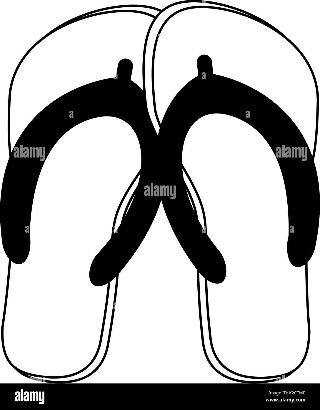 flip flop sandals icon image Stock Vector Image & Art - Alamy