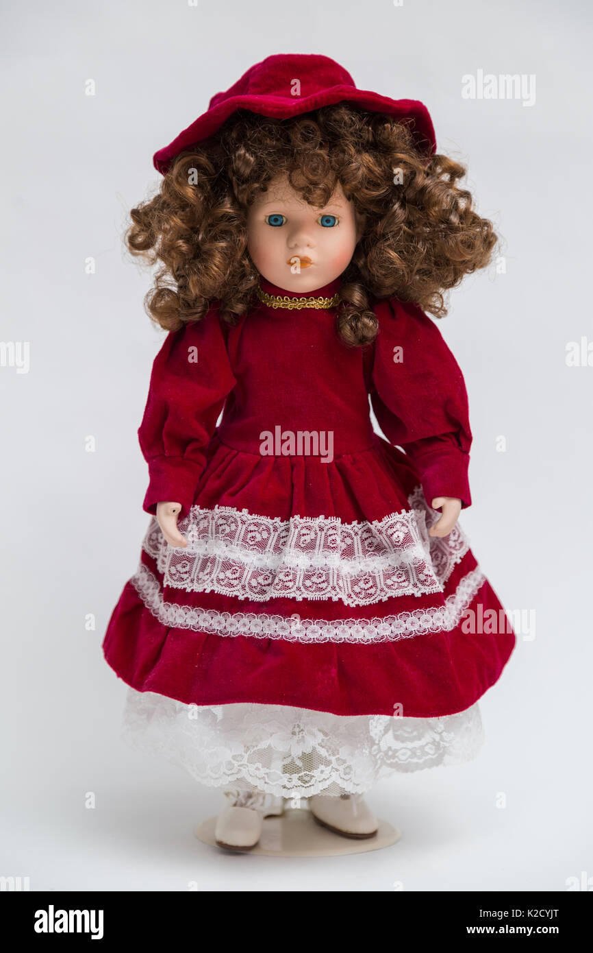 doll with red curly hair