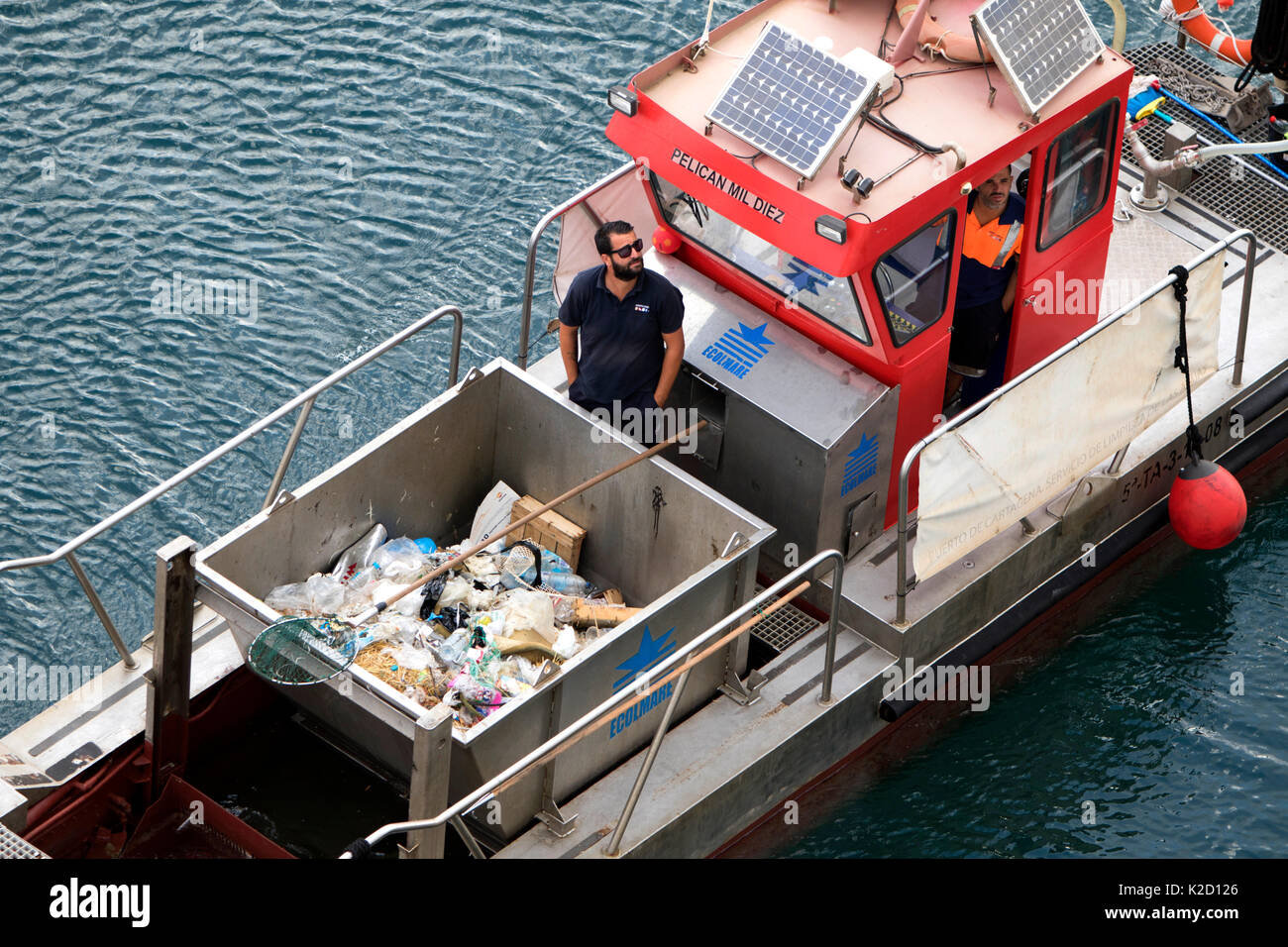 Pelican Mil Diez working boat Stock Photo