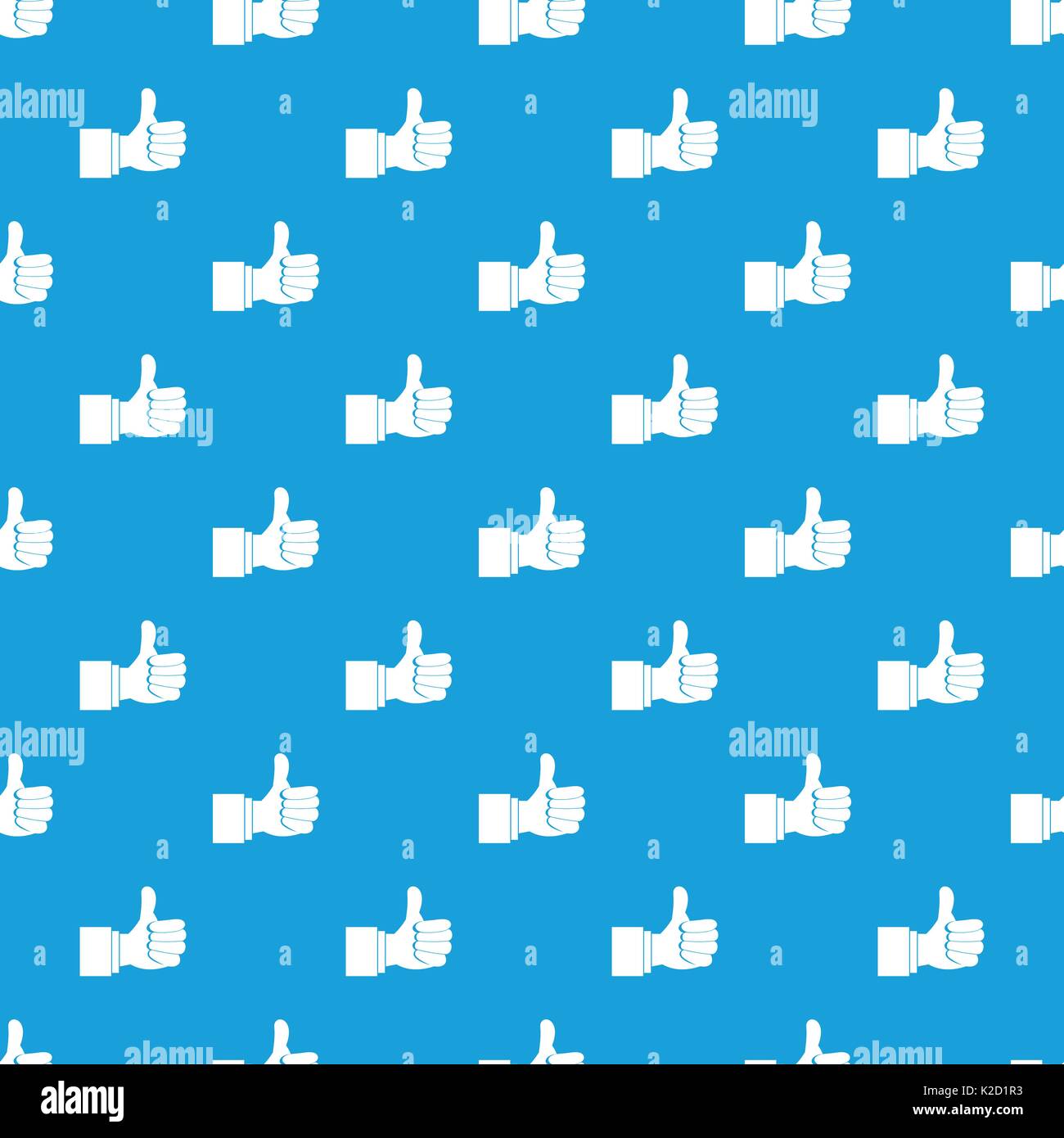 Thumb up gesture pattern seamless blue Stock Vector Image & Art - Alamy