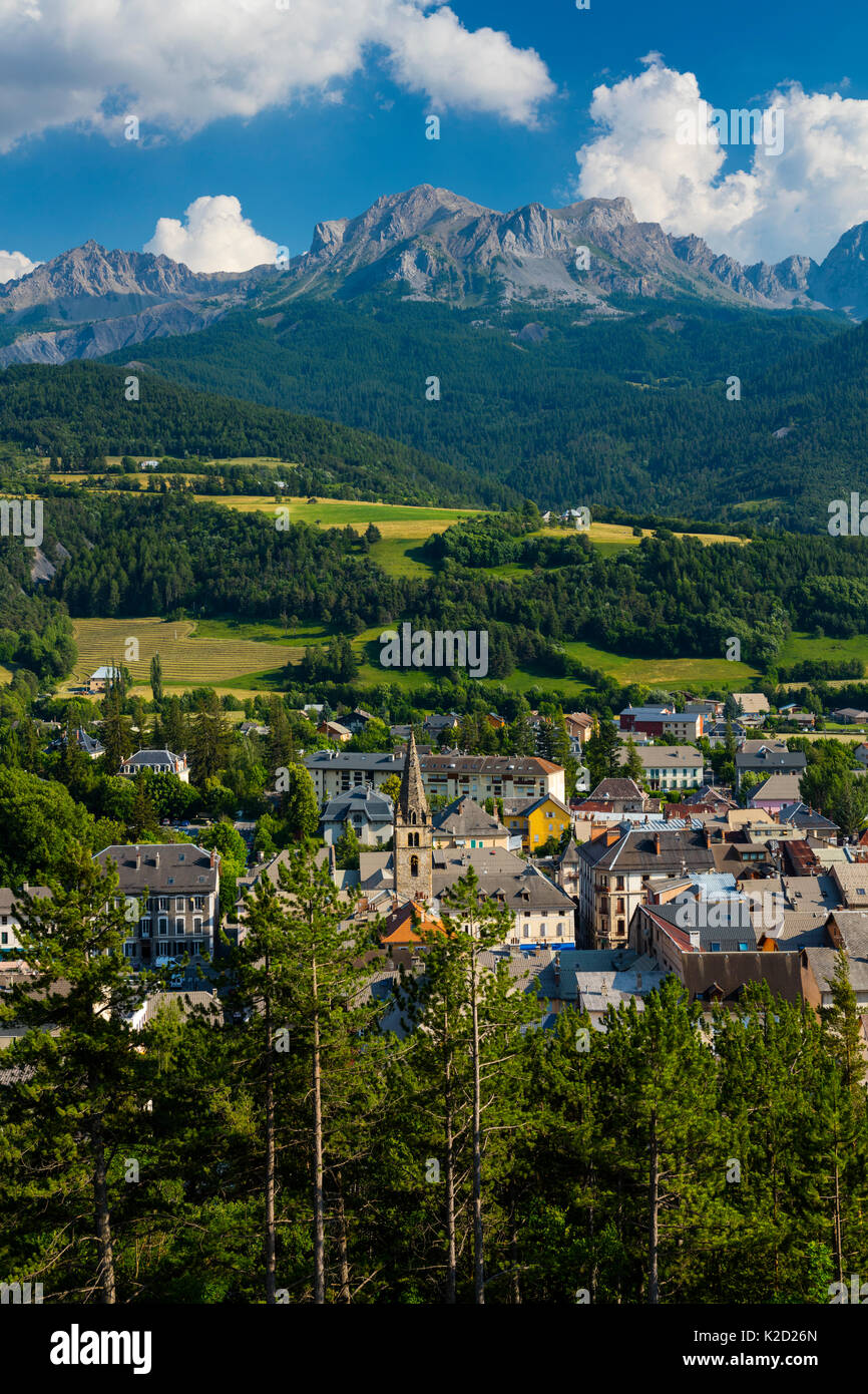 Barcelonnette Town Ubaye Valley Vallee De L Ubaye Alpes Haute 