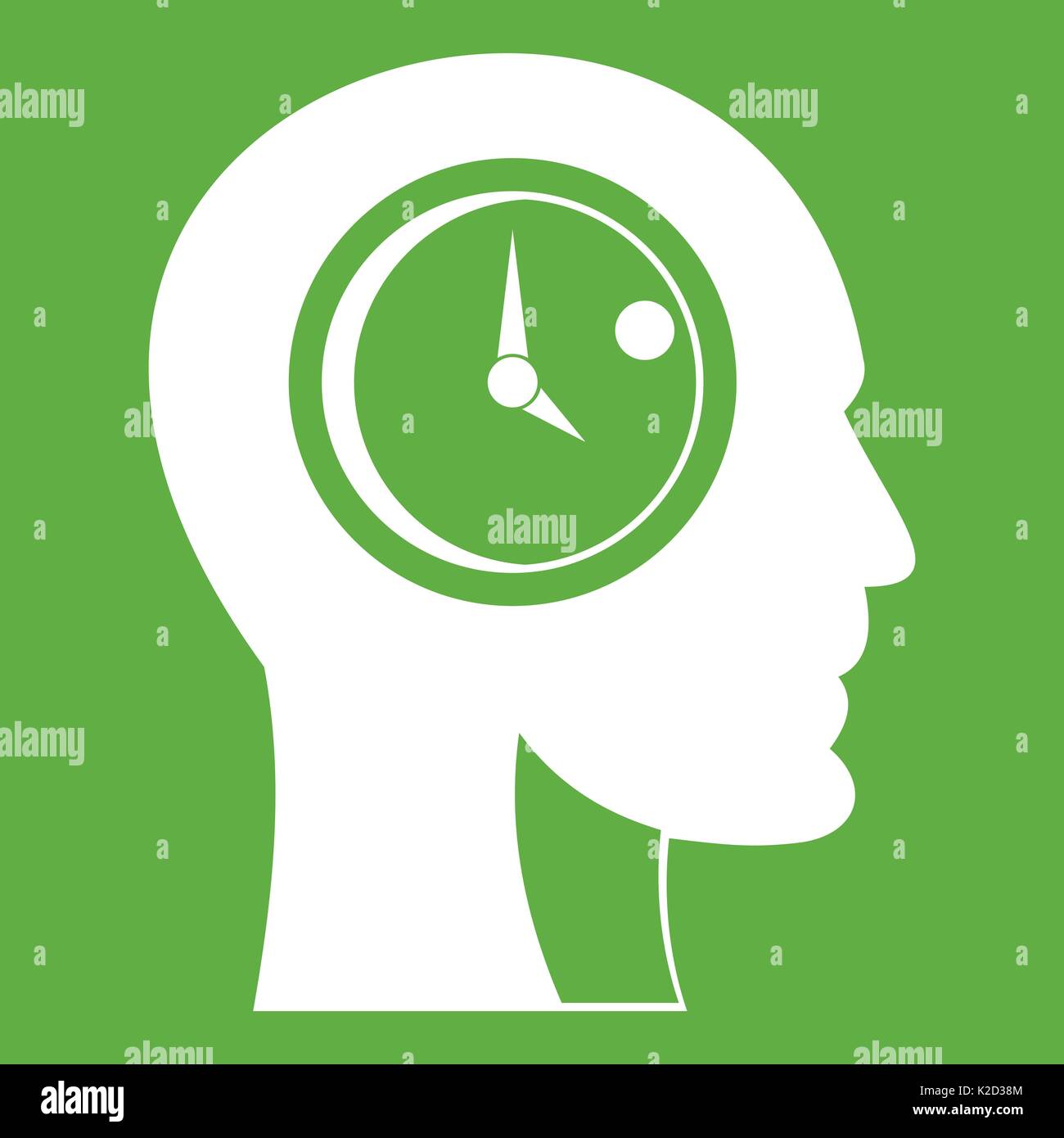 Time management icon green Stock Vector Image & Art - Alamy