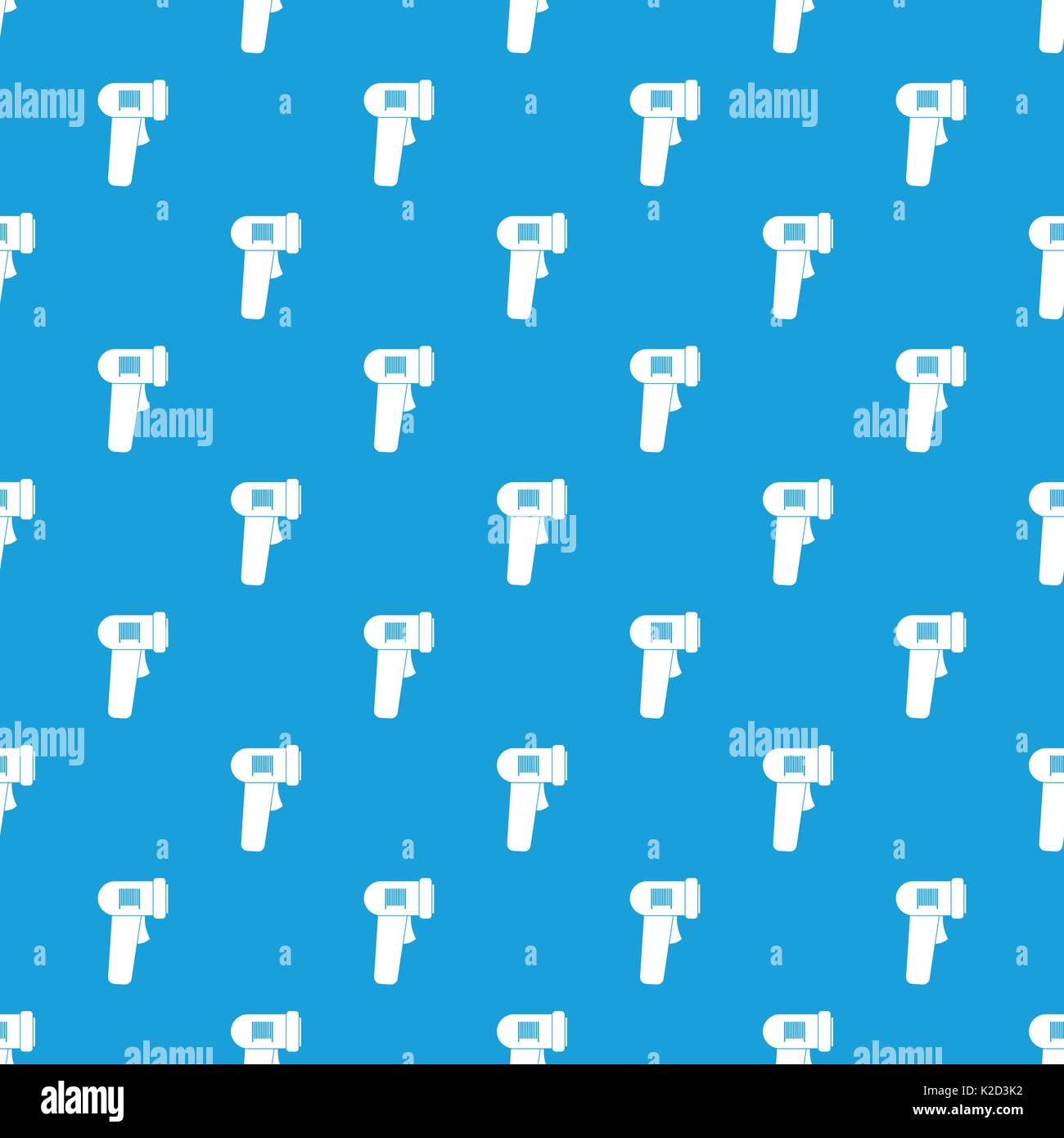 Barcode scanner pattern seamless blue Stock Vector