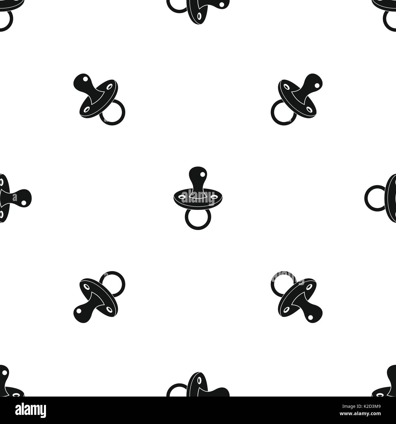 Baby pacifier pattern seamless black Stock Vector Image & Art - Alamy