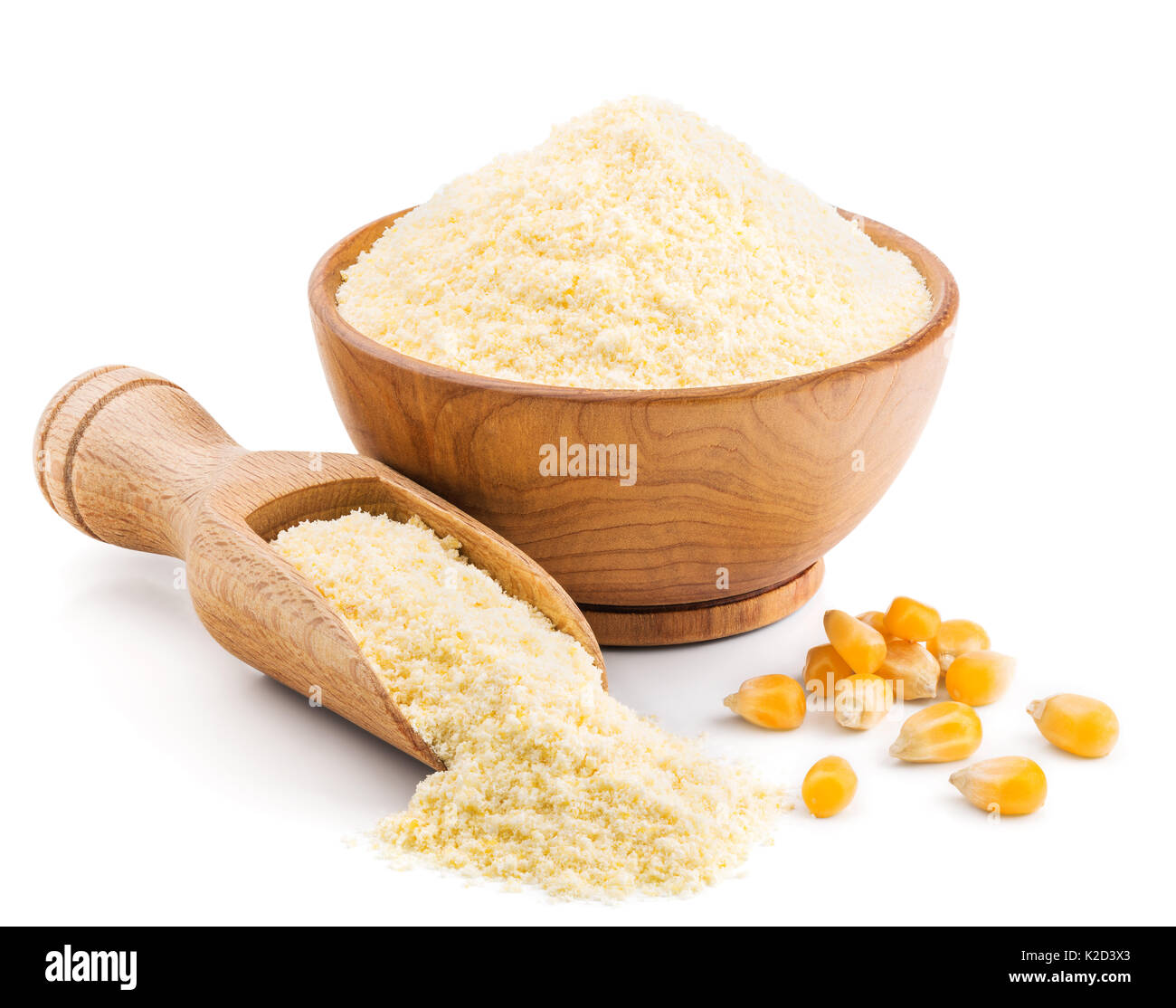 Polenta or corn flour isolated on white Stock Photo Alamy