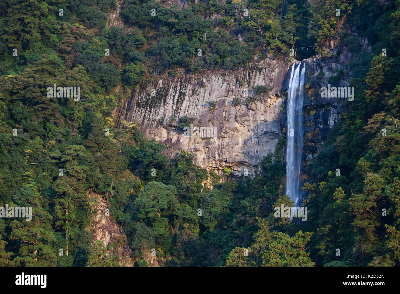 Nachi Falls, one of three major shrines on the Kumano Kodo pilgrimage, Kansai, Japan, November 2008. Stock Photo