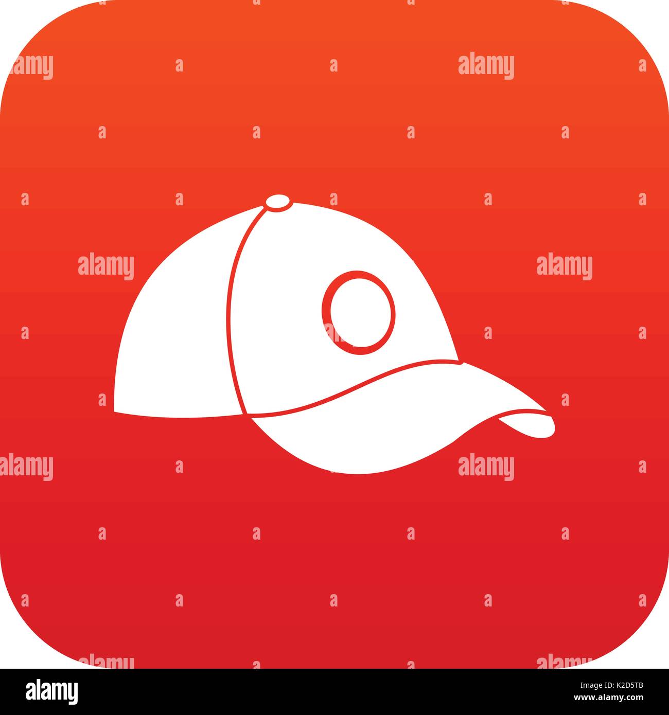 Cap icon digital red Stock Vector Image & Art - Alamy