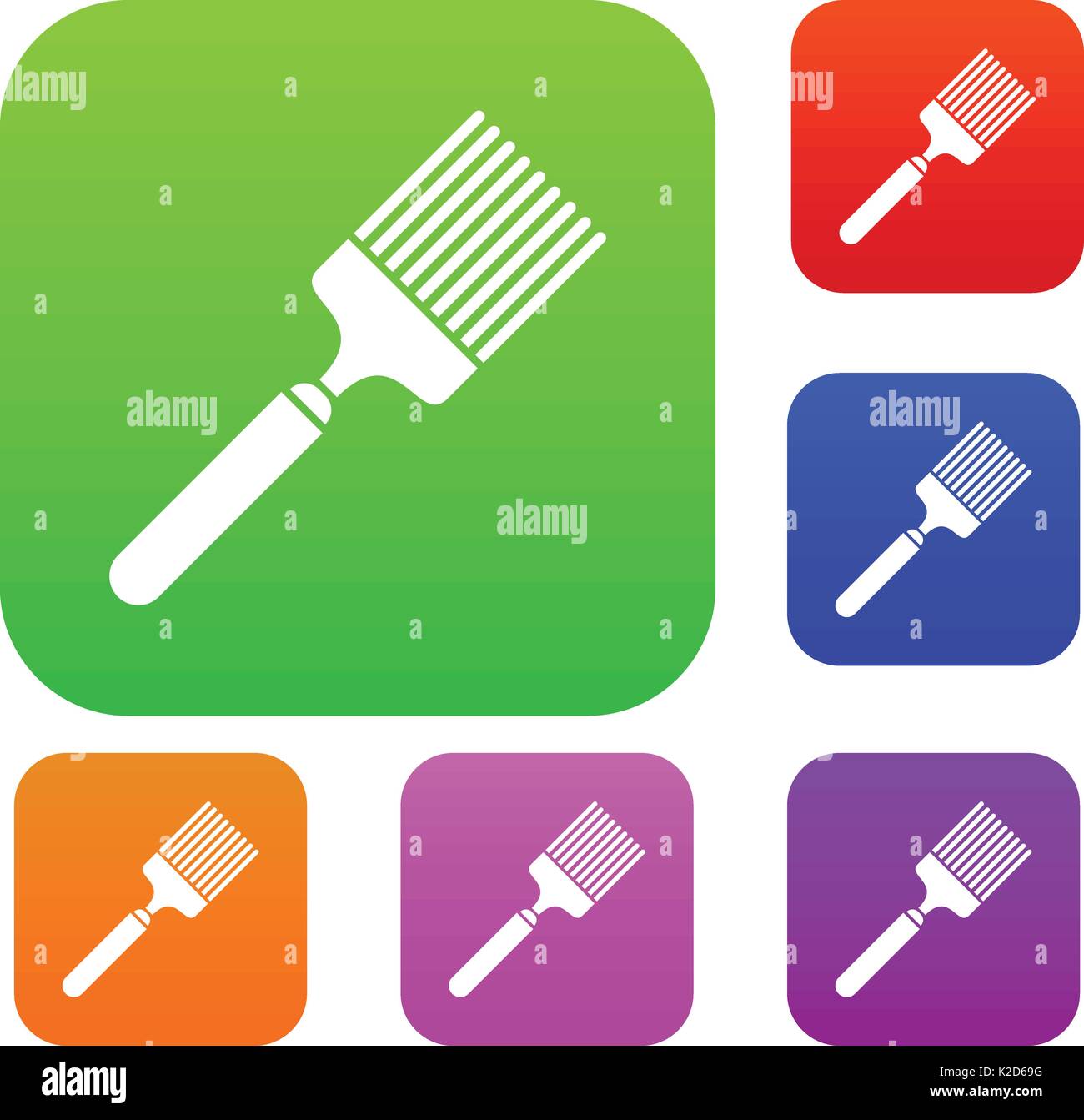 Brush set collection Stock Vector Image & Art Alamy