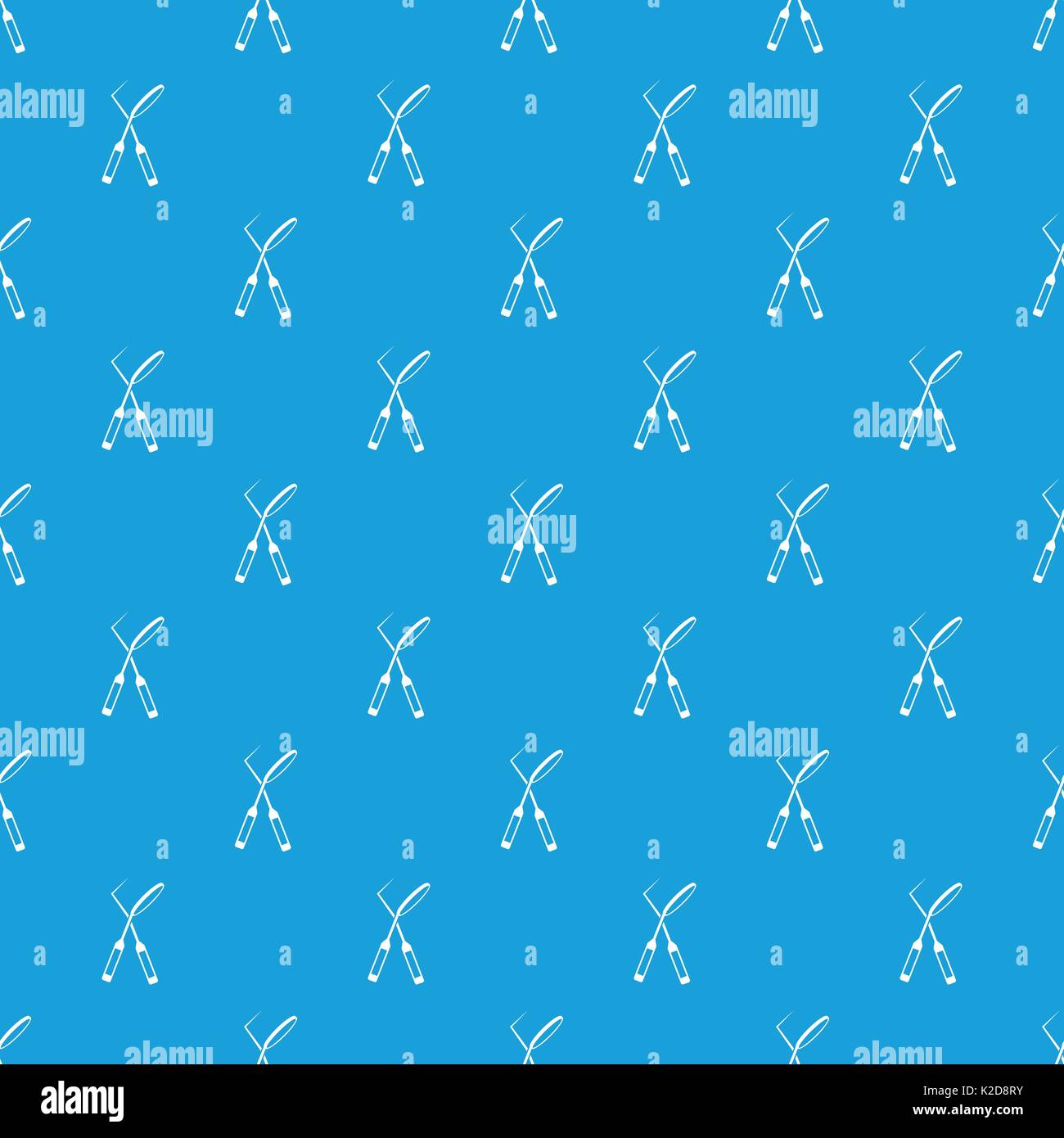 Tooth instruments for dental medicine pattern seamless blue Stock Vector