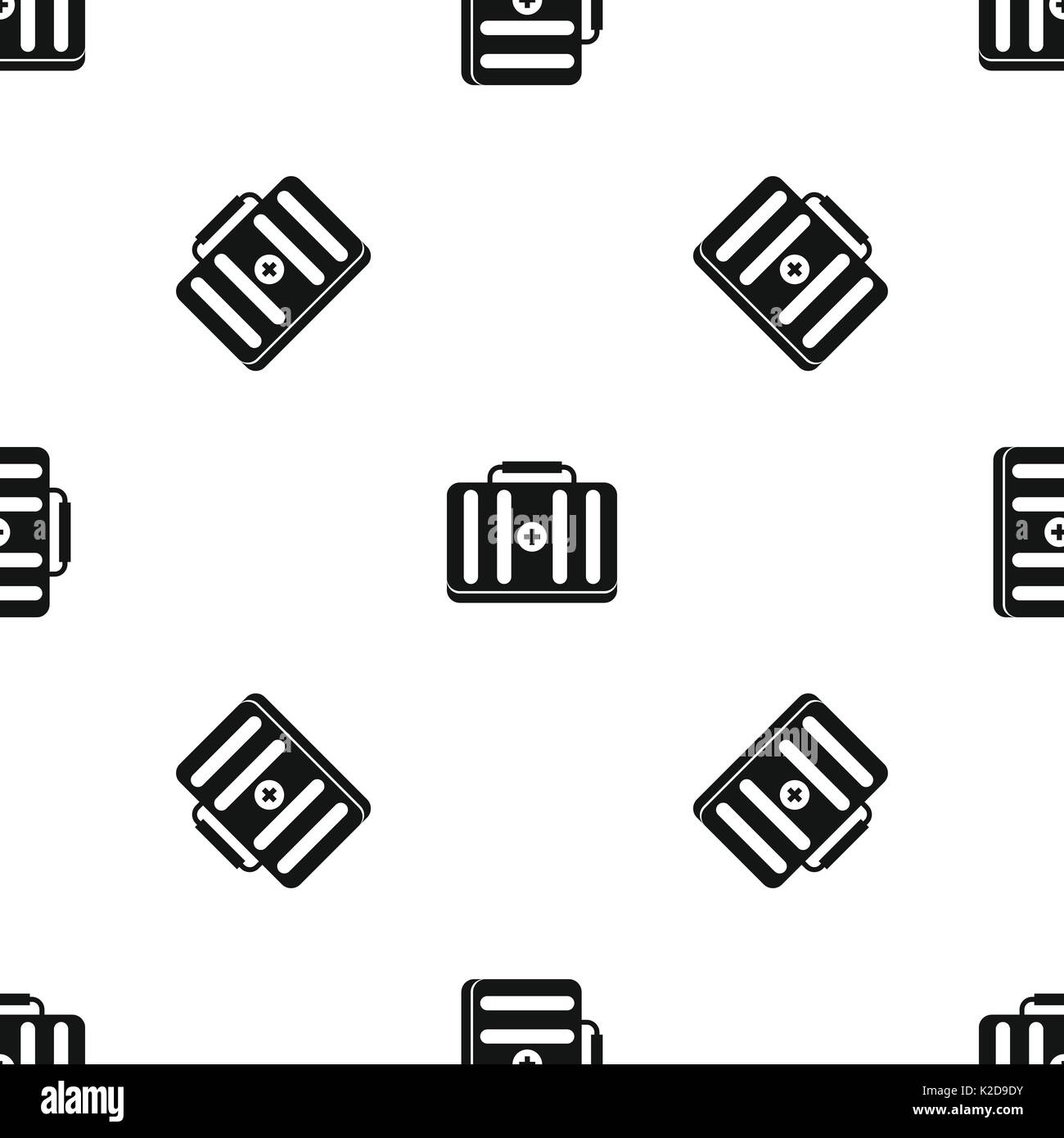First aid kit pattern seamless black Stock Vector Image & Art Alamy