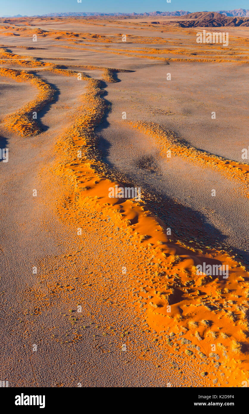 Aerial view of namib naukluft national park with sand dune habitat hi ...