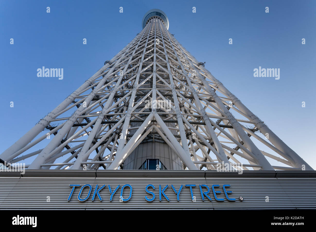 Tokyo Skytree seen from Below, Oshiage, Tokyo, Japan Stock Photo - Alamy