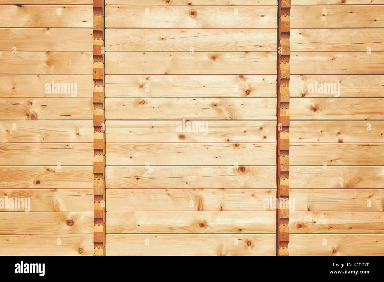 Wood plank wall background, space for text. Stock Photo
