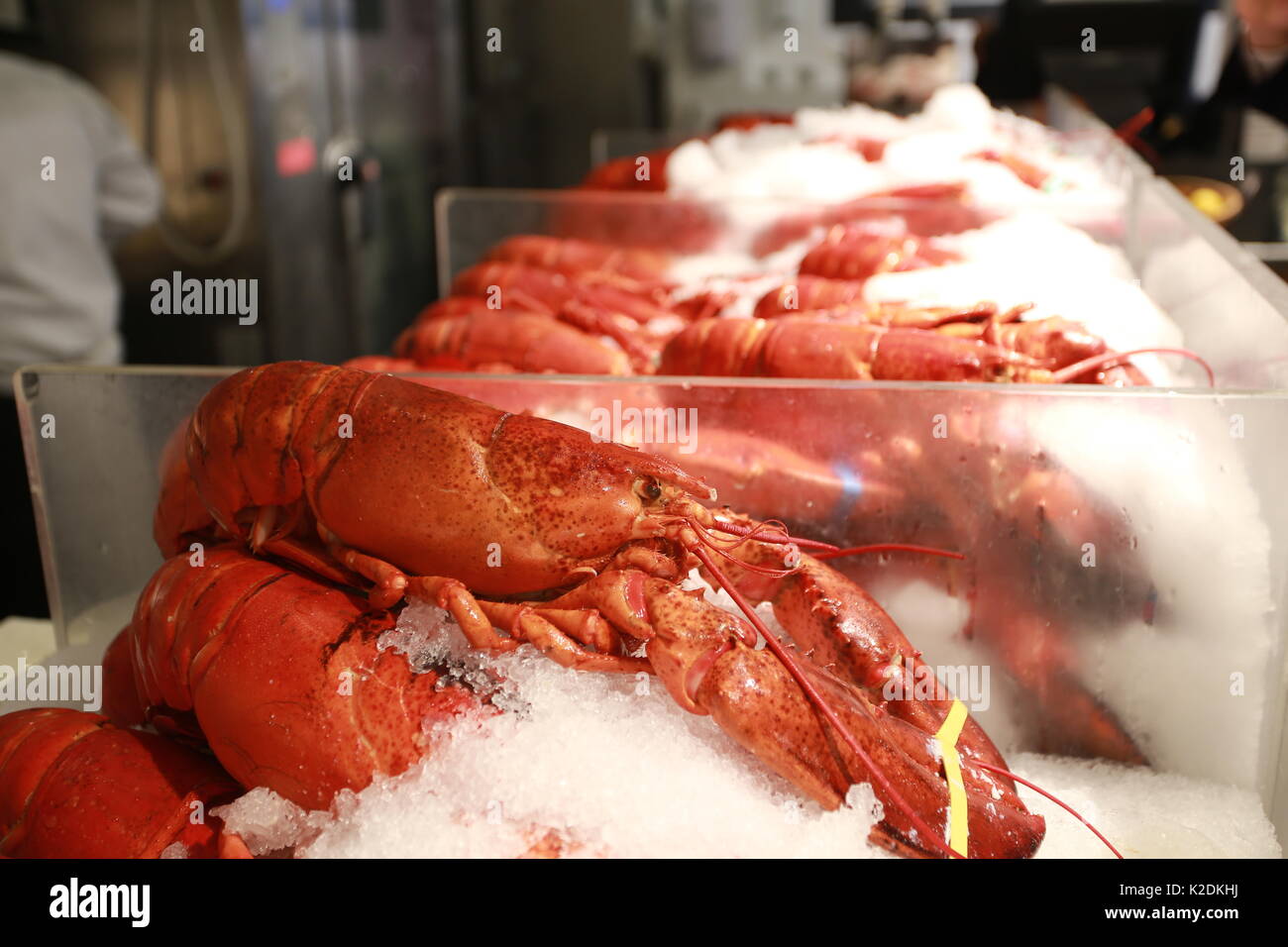 Lobster cooked in chelsa market Stock Photo