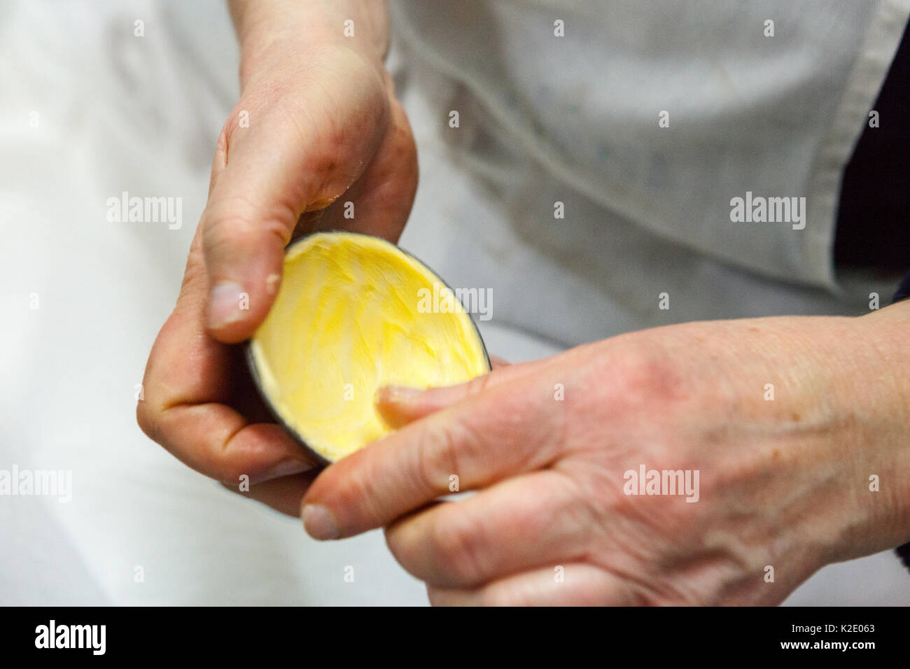 microwave two egg cooker with two cooked eggs Stock Photo - Alamy