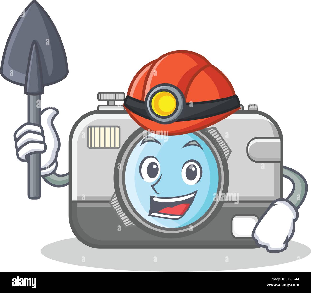 Miner camera caharacter cartoon design Stock Vector Image & Art - Alamy