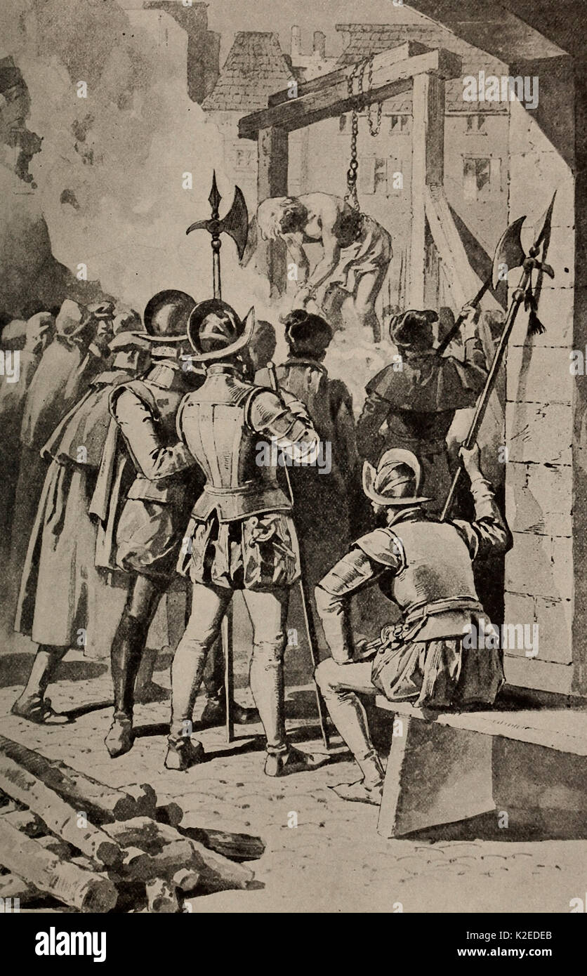 Execution of Sir John Oldcastle Stock Photo