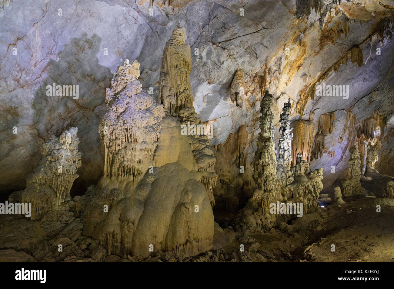 Paradise Cave, Phong Nha-Ke Bang is a national park and UNESCO World Heritage Site, Quang BÃ¬nh Province, Vietnam, January 2015. Stock Photo