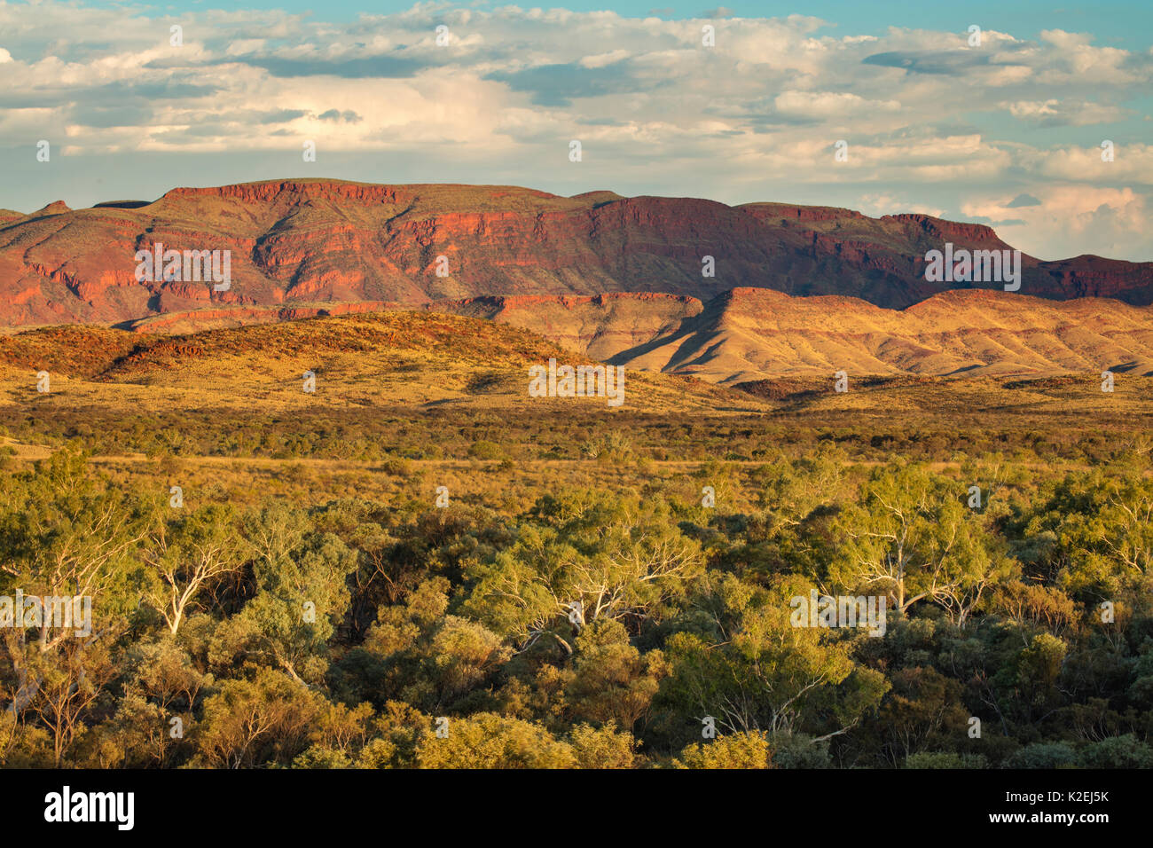 Landscape of Pilbara, Western Australia, December 2015. Stock Photo