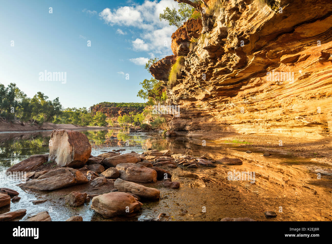 Murchison River Gorge, Kalbarri National Park, Western Australia, December 2015. Stock Photo