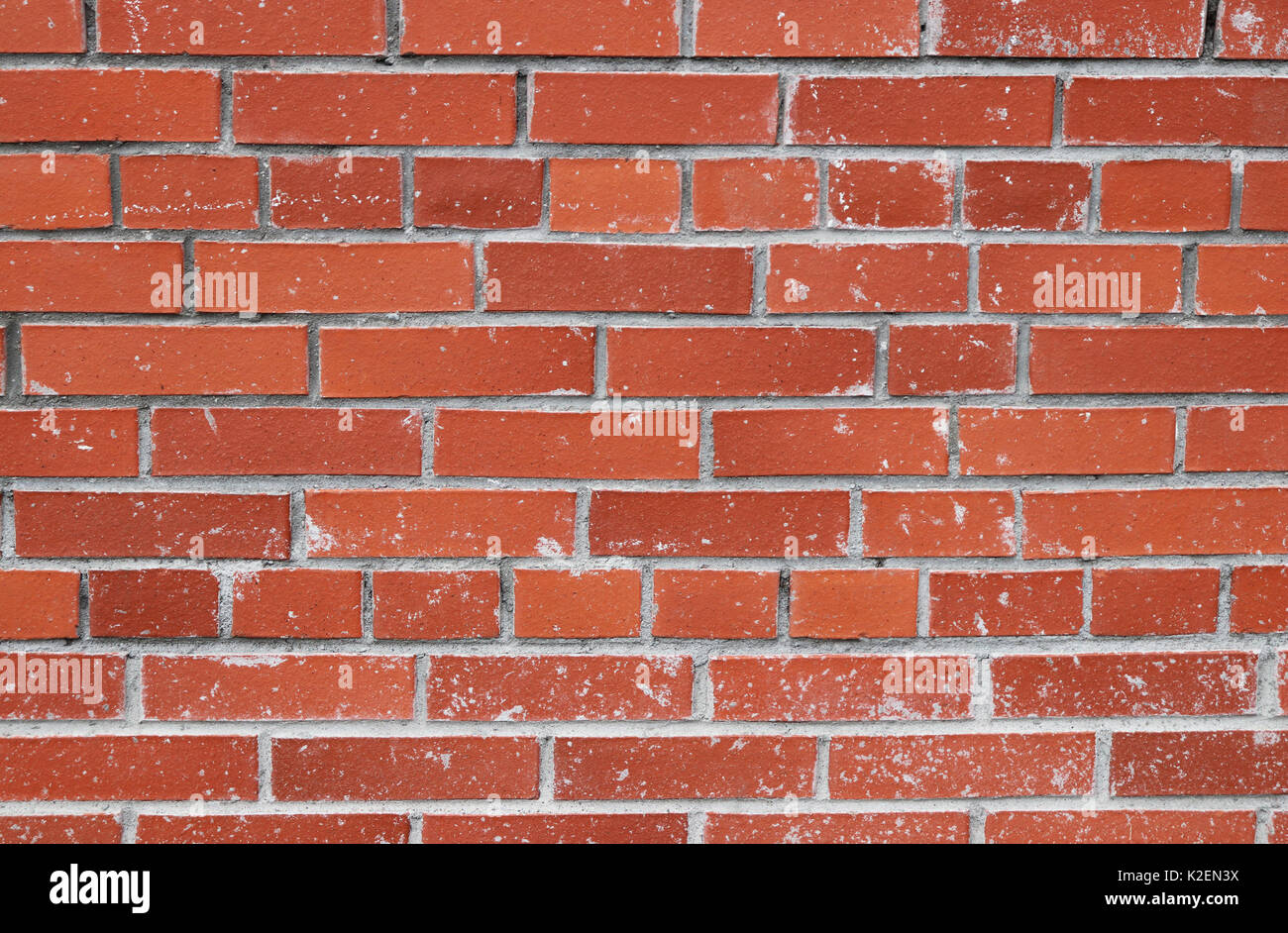 Cement stains red bricks wall texture Stock Photo Alamy