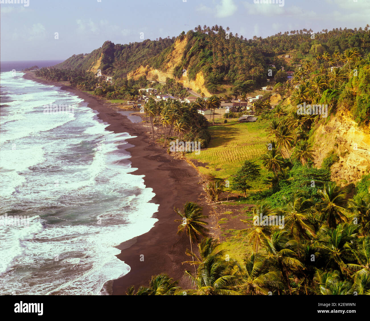Black Point Bay on the Windward Coast of St. Vincent. St