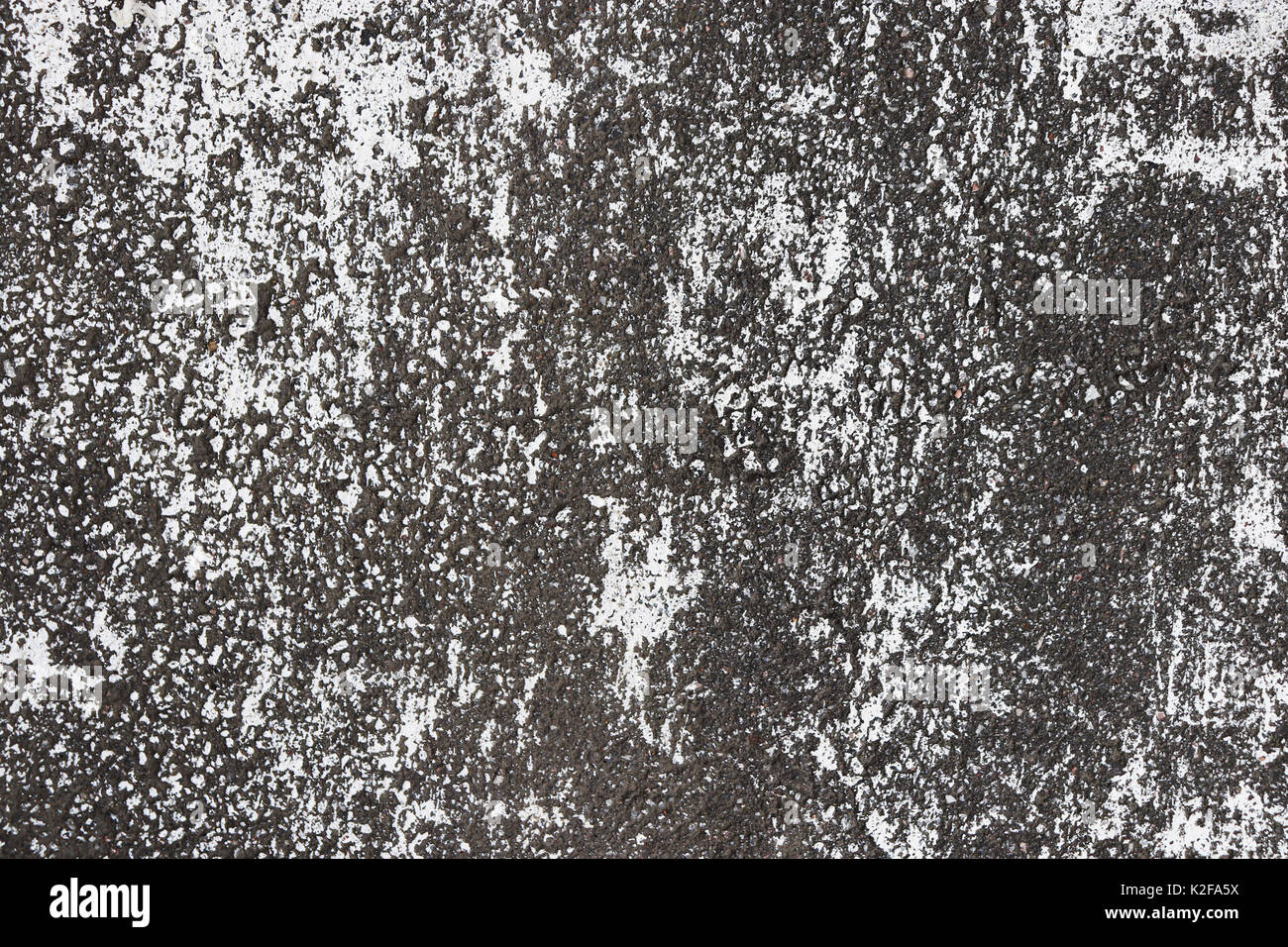 Road asphalt texture. Bitumen surface structure with white paint stains ...