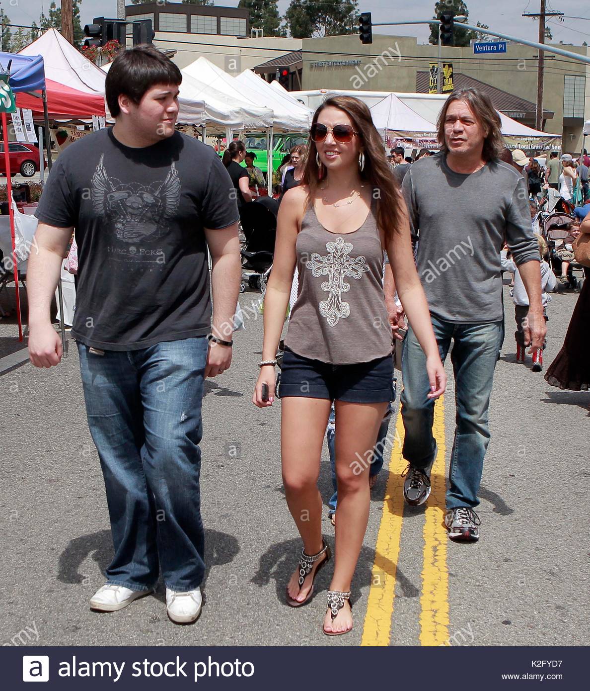 Wolfgang Van Halen, Janie Liszewski and Eddie Van Halen ...