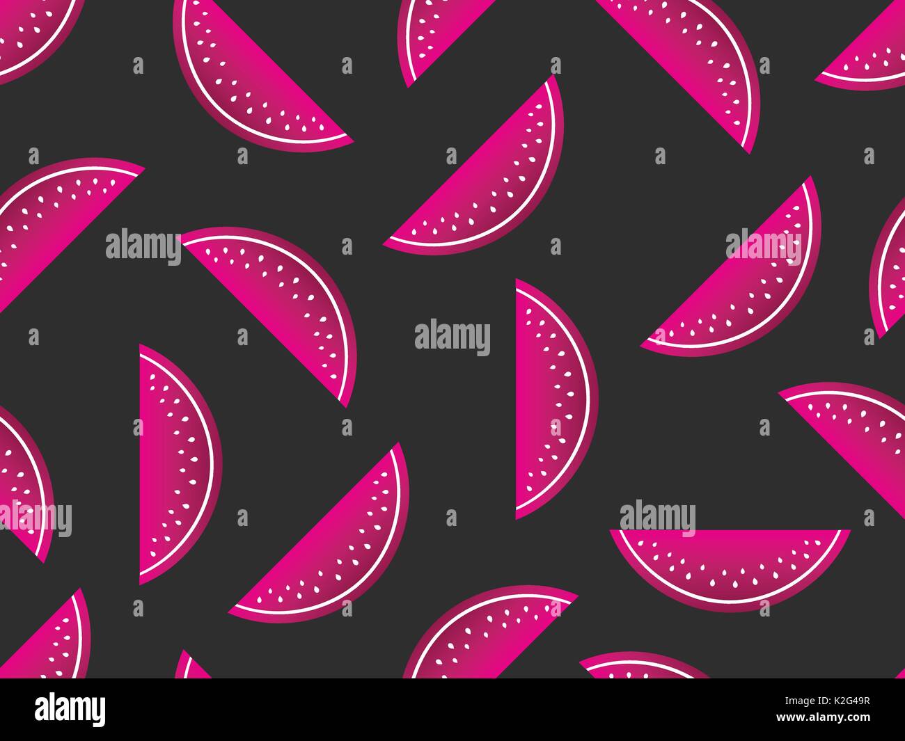 Watermelons seamless pattern. Vector illustration Stock Vector Image ...