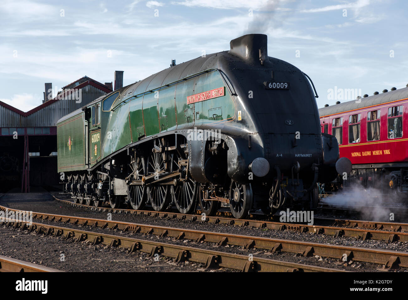Flying Scotsman Steam Locomotive Stock Photo