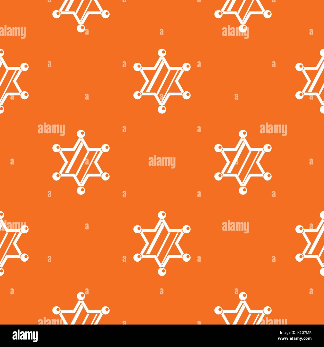 Sheriff star pattern seamless Stock Vector