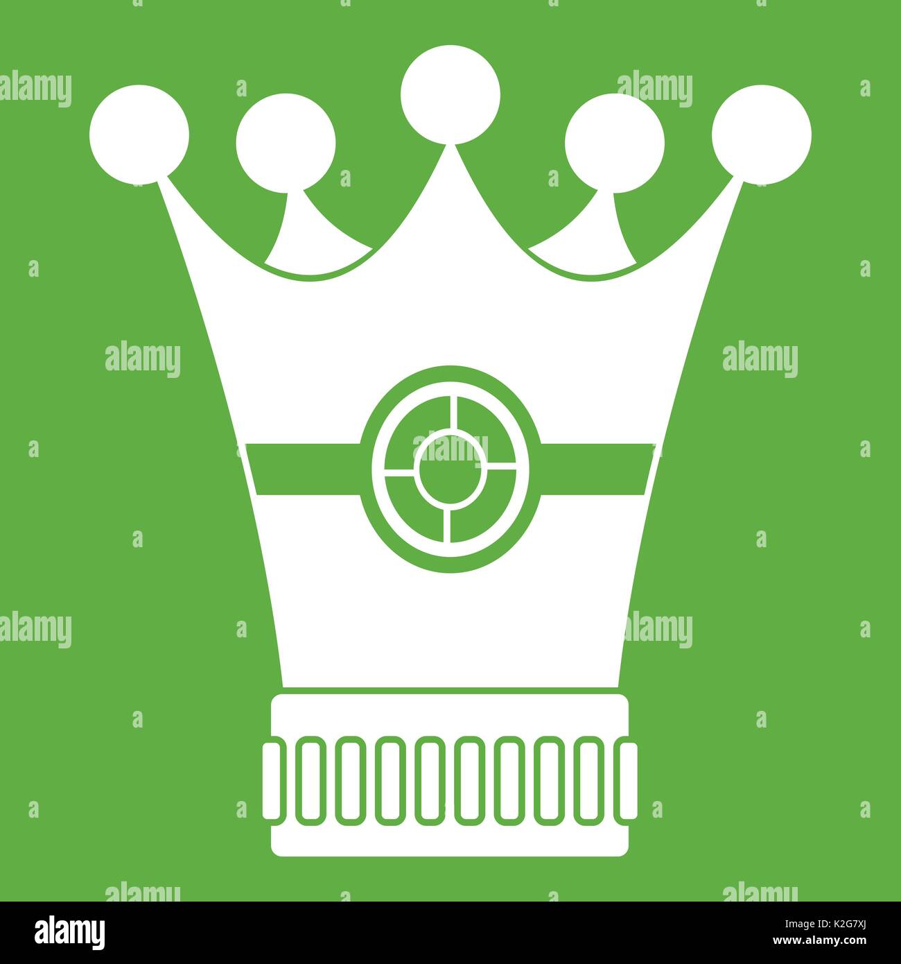 Medieval crown icon green Stock Vector Image & Art - Alamy