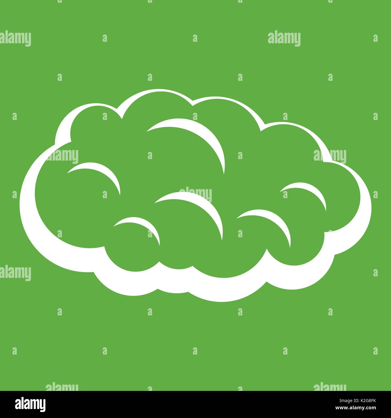 Cloud icon green Stock Vector Image & Art - Alamy
