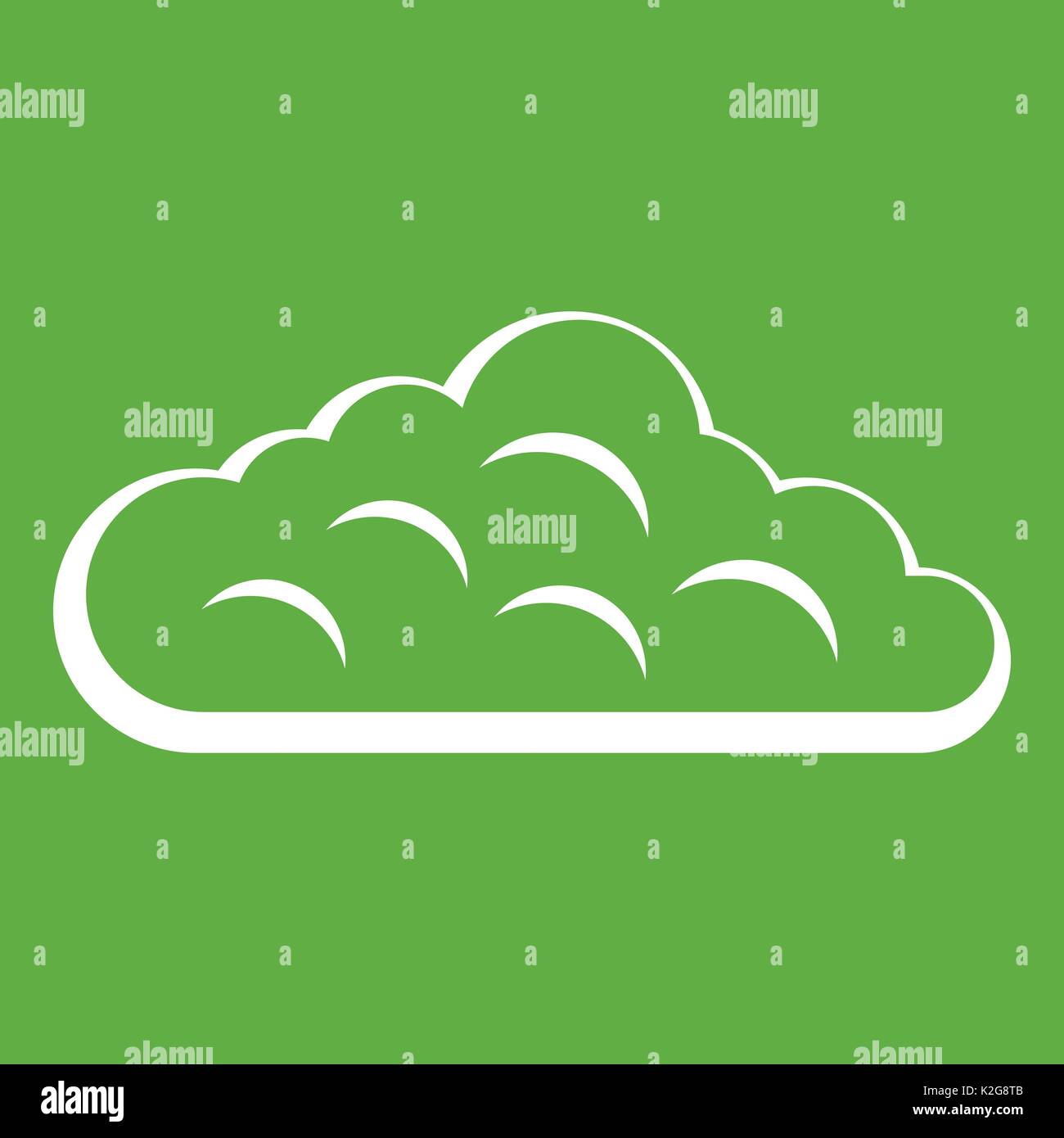 Sky cloud icon green Stock Vector Image & Art - Alamy