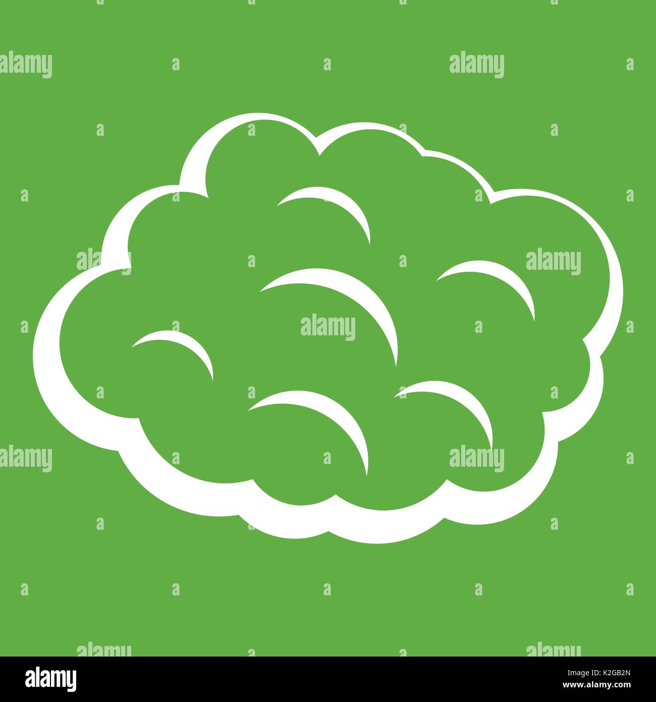 Round cloud icon green Stock Vector Image & Art - Alamy