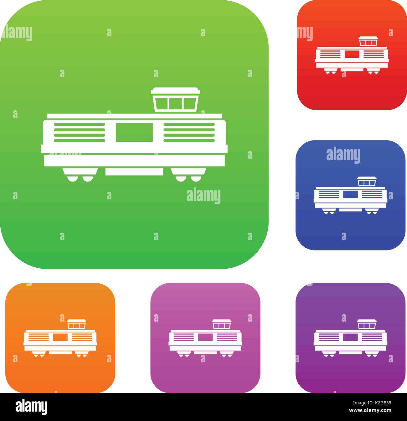 Freight train set collection Stock Vector Image & Art Alamy