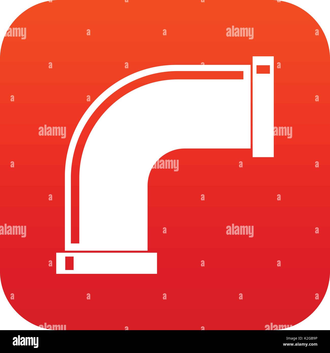 Water pipe icon digital red Stock Vector Image & Art - Alamy
