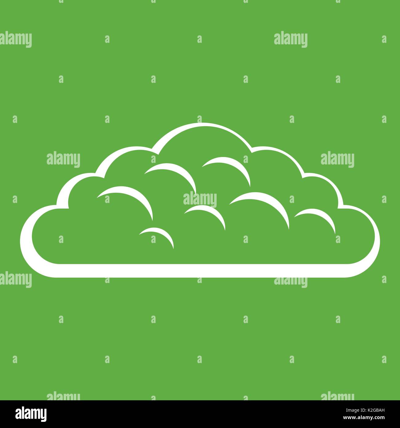 Spring cloud icon green Stock Vector Image & Art - Alamy