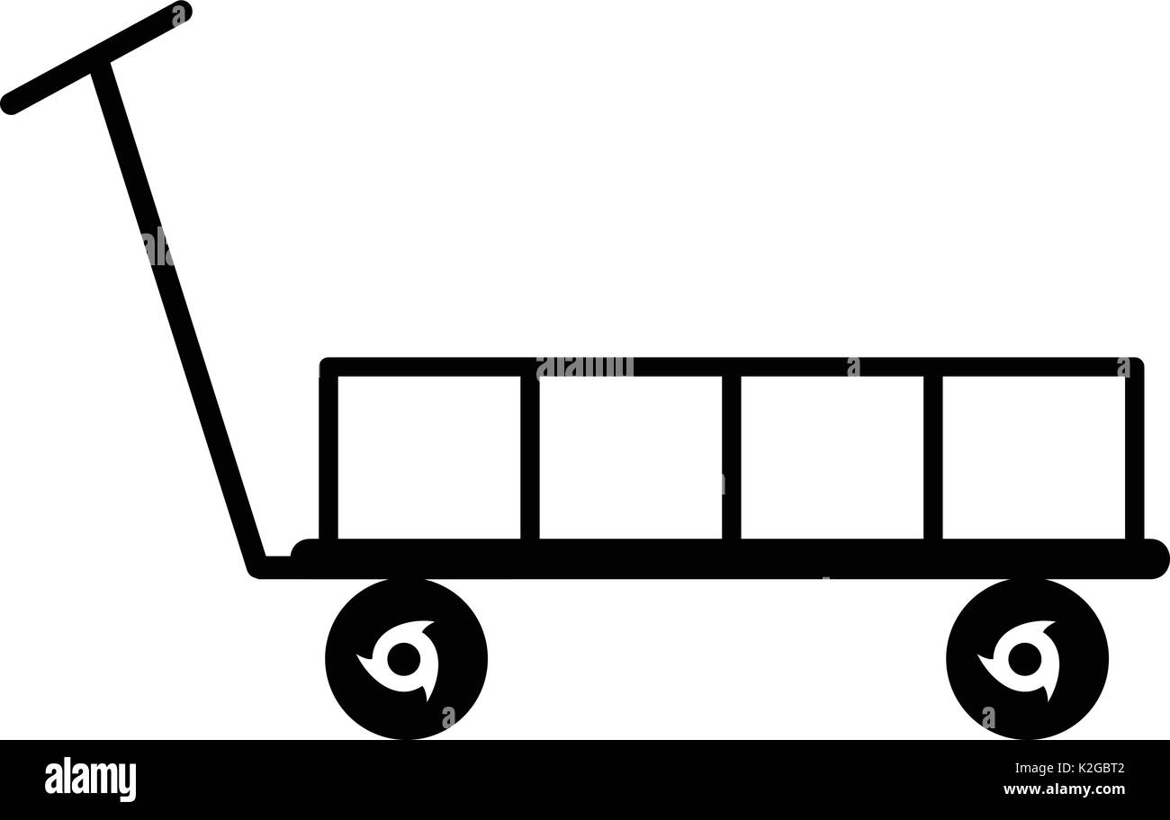 Big trolley icon, simple black style Stock Vector Image & Art - Alamy