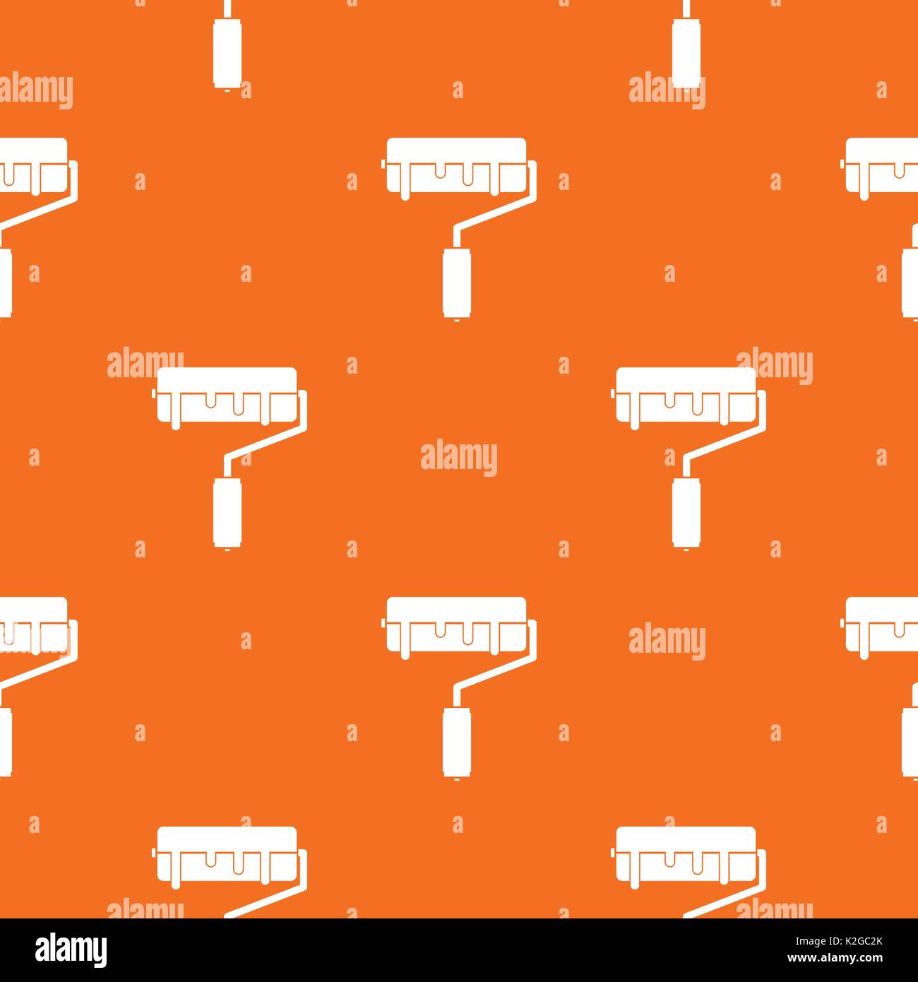 Paint roller with paint pattern seamless Stock Vector Image & Art - Alamy