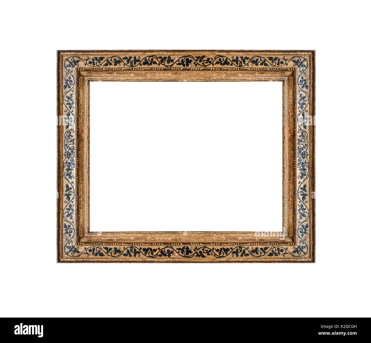Old picture frame isolated on white background Stock Photo Alamy
