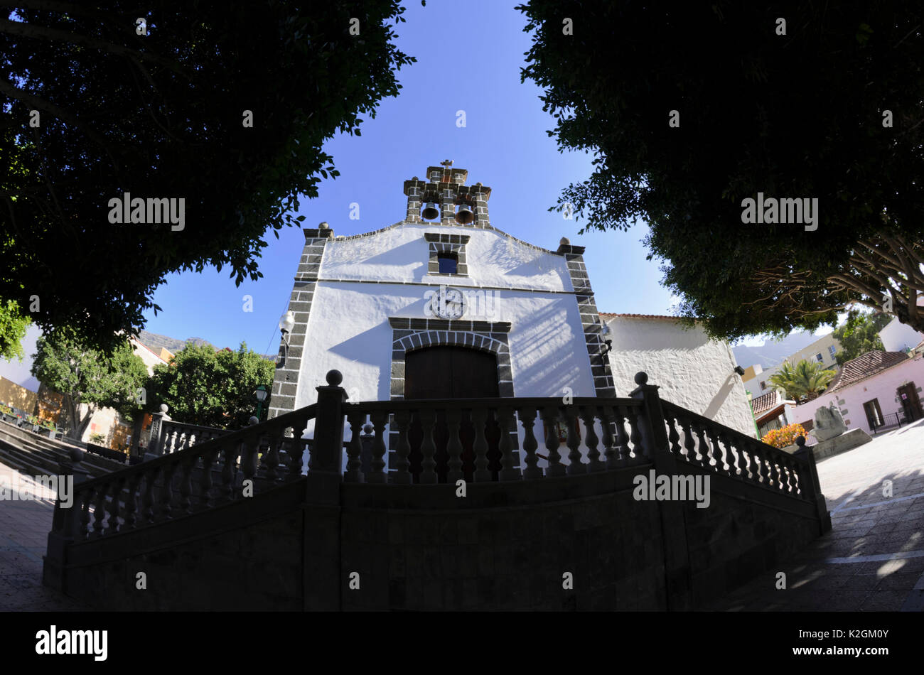 Iglesia de San Antonio de Padua, Mogán, Gran Canaria, Spain Stock Photo